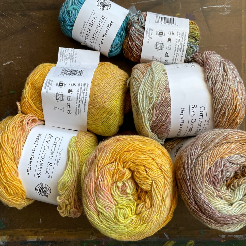 Cottonie Silk yarn lot